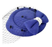Nbhuiakl Cappello Pillole, Hostess Airman Cappello, Cappello Hostess, Cappello Facile Da Indossare Cocktail Tea Da Cappelli con Velo per Ragazze E Donne per Il Matrimonio