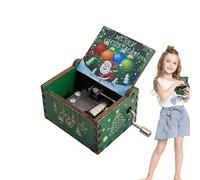 Nbhuiakl Carillon a manovella, con piccoli carillon decorativi, con elementi natalizi per bambini e amici