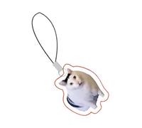 Nbhuiakl Simpatico Ciondolo per Cellulare,Nastro Cordino per Cellulare | Portatile Gatti Cani Emoticon Charm Per Borsa E Zaino Decorazione, Siehe Beschreibung, Acrilico, Vedi descrizione