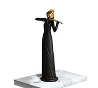 Nbhuiakl Statua musicista, sculture creative in resina jazz band | Figure trombettista con design unico | Ornamenti per sassofonista | Gli amanti del jazz da collezione per camera da letto e soggiorno