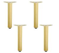 NBKJDSXL 4 gambe per mobili in metallo con viti, piedini per mobili regolabili in altezza, gambe del tavolo regolabili in altezza tra 1-10 mm, piedini quadrati per armadio, divano, armadio (40 cm)