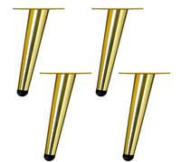 NBKJDSXL 4 piedini per mobili, in metallo, colore oro, portata fino a 300 kg, gambe per mobili, mobili, mobili, divani, tavoli (30 cm), 4 pezzi