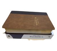 Nbla Biblia De Estudio Chitarra Acustica Macarthur, Leathersoft, Café, Letra 11
