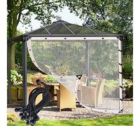 NBMfdSRY Teloni per Esterni, Tenda Trasparente da Esterno for Gazebo con Palline Elastiche E Corda, Diverse Dimensioni