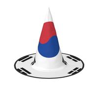 NBMghn 3 pz cappello di Halloween streghe Decor - Bandiera della Repubblica di Corea stampa partito costume strega cosplay, gioco di ruolo festival carnevale fascia