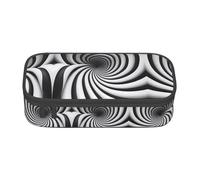 NBMghn Astuccio con bandiera argentina con stampa completa - organizer multiuso per penne, cancelleria, trucchi e cosmetici, Illusione ottica a spirale Gif, Taglia unica, Zaino per la scuola