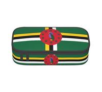 NBMghn Astuccio con motivo hockey su ghiaccio, design con stampa completa, organizer multiuso per penne, cancelleria, trucchi e cosmetici, Bandiera del Commonwealth della Dominica, Taglia unica, Zaino
