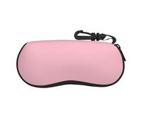 NBMghn Custodia per occhiali - Custodia protettiva morbida con cerniera per occhiali da sole con stampa di frutta rossa, graziosa borsa portatile per occhiali da sole, Tinta unita Rosa, Taglia unica