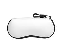 NBMghn Custodia per occhiali - Custodia protettiva morbida con cerniera per occhiali da sole con stampa di frutta rossa, graziosa borsa portatile per occhiali da sole, Tinta unita Bianco, Taglia unica