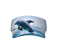 NBMghn Mysterious Cosmic Black Holes Print Adult Sunscreen Visor Cap - Cappello da baseball unisex, perfetto per attività all'aperto, viaggi e sport, Saltando Delfini, Taglia unica
