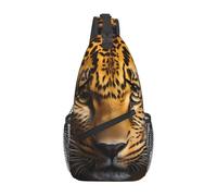 NBMghn Zaino da viaggio unisex - La borsa a tracolla con stampa leopardata dagli occhi profondi, design leggero per escursionismo, zaino e uso casual, Il leopardo dagli occhi profondi, Taglia unica