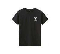 NBONNXML T-Shirt da Uomo, per Tesla Maglietta da Uomo a Maniche con Scollo Rotondo Classico Casual Abbigliamento T-Shirt,B-L