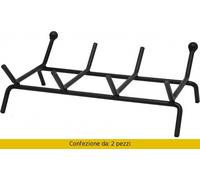 Idroweb Brucialegna per camino 91477 – sezione 12x12 mm – 40x35 cm – Q.tà 2