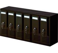 Alubox Cassetta postale condominio Mod. Cubo Alluminio color ghisa 6 posti