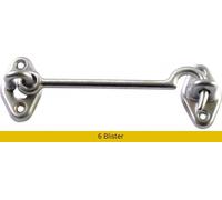 NBrand Gancio Fermafinestre Cromo Sat. mm 100 Blister 6 BLGHU067
