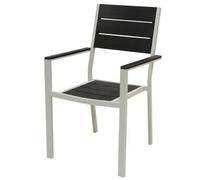 POLTRONA DA ESTERNO METALWOOD IN ACCIAIO EFFETTO LEGNO 58x55xH88 cm