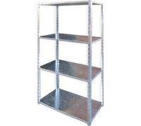 NBrand Scaffale in Acciaio 4 ripiani Altezza 150 cm - ZIP