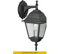 Lanterna da esterno in alluminio con braccio cm 15x15x35h Mod. Baby