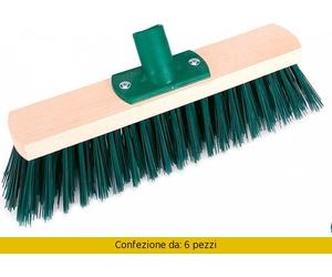 NBrand Spazzolone Garden Cm 40 Senza Manico Pezzi 6 SO338E/VERDE