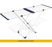 STENDIBIANCHERIA CAVALLETTO"STENDISSIMO/GIMI" CONFEZIONE DA 3