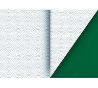 NBrand Tovagliato In Pvc Mollettone Bianco / Verde Rotolo cm 140 H X 20 Mt L - MOLLETTONE B/V