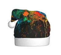 NBRIEU Decorazione natalizia colorata con note musicali stampate, cappello di Natale, forniture e regali per feste di Capodanno