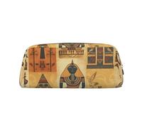 NBSKSDLK Antico Egitto Tribe Series Makeup Bag per donne uomini matita sacchetto viaggio piccola borsa cosmetica borse da toilette borse estetiche penne estetiche borse di stoccaggio alla moda borsa