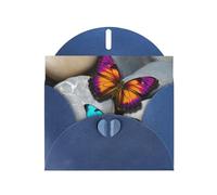 NBSKSDLK Biglietti di auguri colorati con farfalle e pietre, per tutte le occasioni, biglietti vuoti con buste, biglietti di auguri pop-up per compleanno, biglietti di ringraziamento personalizzati