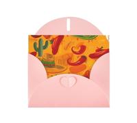 NBSKSDLK Biglietti di auguri con cappello di cactus e peperoncino per tutte le occasioni, biglietti vuoti con buste, biglietti di auguri pop-up per compleanno, cartoline di ringraziamento