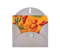 NBSKSDLK Biglietti di auguri con cappello di cactus e peperoncino per tutte le occasioni, biglietti vuoti con buste, biglietti di auguri pop-up per compleanno, cartoline di ringraziamento