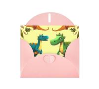 NBSKSDLK Biglietti di auguri con dinosauri carini cartoni animati per tutte le occasioni biglietti vuoti con buste pop-up biglietto di compleanno cartoline di ringraziamento personalizzato 10,2 x 15,2