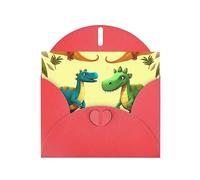 NBSKSDLK Biglietti di auguri con dinosauri carini cartoni animati per tutte le occasioni biglietti vuoti con buste pop-up biglietto di compleanno cartoline di ringraziamento personalizzato 10,2 x 15,2