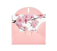 NBSKSDLK Biglietti di auguri con fiori di ciliegio giapponesi per tutte le occasioni, biglietti vuoti con buste, biglietti di compleanno pop-up, biglietti di ringraziamento personalizzati, 10 x 15 cm