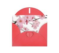 NBSKSDLK Biglietti di auguri con fiori di ciliegio giapponesi per tutte le occasioni, biglietti vuoti con buste, biglietti di compleanno pop-up, biglietti di ringraziamento personalizzati, 10 x 15 cm