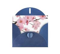 NBSKSDLK Biglietti di auguri con fiori di ciliegio giapponesi per tutte le occasioni, biglietti vuoti con buste, biglietti di compleanno pop-up, biglietti di ringraziamento personalizzati, 10 x 15 cm