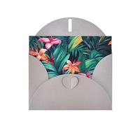 NBSKSDLK Biglietti di auguri con foglie floreali tropicali per tutte le occasioni, biglietti vuoti con buste, biglietto di compleanno pop-up cartoline di ringraziamento personalizzato, 10,2 x 15,2 cm