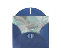 NBSKSDLK Biglietti di auguri con foglie grigie menta, per tutte le occasioni, biglietti vuoti con buste, biglietto di compleanno pop-up cartoline di ringraziamento personalizzato, 10,2 x 15,2 cm