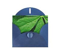 NBSKSDLK Biglietti di auguri con foglie verdi, per tutte le occasioni, biglietti vuoti con buste, biglietti di auguri pop-up per compleanno, biglietti di ringraziamento personalizzati, 10 x 15 cm