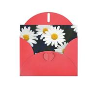 NBSKSDLK Biglietti di auguri con margherita con fiori e margherite per tutte le occasioni, biglietti vuoti con buste, biglietti di compleanno personalizzati, 10 x 15 cm