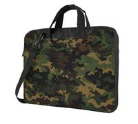 NBSKSDLK Borsa a tracolla per computer portatile da 14 pollici, borsa per computer da 14 pollici, borsa a tracolla protettiva per uomo e donna, a 360 gradi
