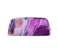 NBSKSDLK Borsa per il trucco colorata viola marmo per donne uomini astuccio da viaggio piccola borsa cosmetica borsa da toilette borse estetiche penne estetiche borse portaoggetti alla moda