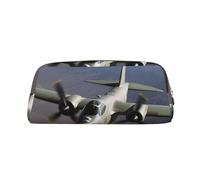 NBSKSDLK Borsa per il trucco con aereo dell'esercito americano per donne e uomini, astuccio da viaggio, piccola borsa per cosmetici con cerniera, borse per penne estetiche borse portaoggetti alla moda