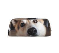 NBSKSDLK Borsa per il trucco con foto di cane animale per donne uomini astuccio da viaggio piccola borsa cosmetica borsa da toilette borse estetiche penne estetiche borse portaoggetti alla moda