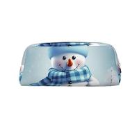 NBSKSDLK Borsa per il trucco con pupazzo di neve carino per donne e uomini astuccio da viaggio piccola borsa cosmetica con cerniera borse da toilette estetiche borse per penne estetiche borse