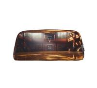 NBSKSDLK Borsa per il trucco da campo da basket per donne e uomini, astuccio da viaggio, piccola borsa per cosmetici con cerniera, borse da toilette estetiche borse per penne estetiche borse