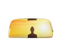 NBSKSDLK Borsa per il trucco da meditazione yoga per donne e uomini astuccio da viaggio piccola borsa cosmetica borsa da toilette con cerniera borse estetiche penne estetiche borse portaoggetti alla