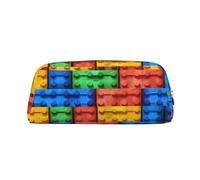 NBSKSDLK Borsa per il trucco in mattoni colorati per donne e uomini astuccio da viaggio piccola borsa cosmetica con cerniera borse da toilette estetiche borse per penne estetiche borse portaoggetti