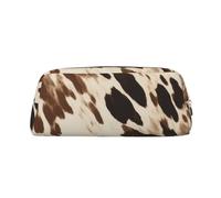 NBSKSDLK Borsa per il trucco stampata con mucca per donne uomini astuccio da viaggio piccola borsa cosmetica borsa da toilette con cerniera borse estetiche penne borse portaoggetti alla moda borsa