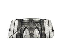 NBSKSDLK Borsa per trucchi con ponte di Brooklyn per donne e uomini, astuccio da viaggio, piccola borsa per cosmetici con cerniera, borse estetiche per penne estetiche borse portaoggetti alla moda