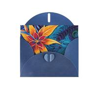 NBSKSDLK Cartoline di ringraziamento personalizzate con motivo a foglie tropicali per tutte le occasioni con buste pop up biglietti di compleanno biglietti di ringraziamento personalizzati 10,2 x 15,2